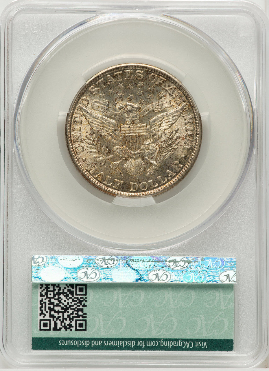 1915-D 50C Barber Half Dollar CACG MS65