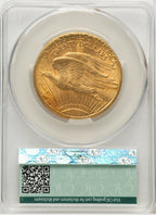 1922-S $20 CACG Secure Saint-Gaudens Double Eagle CACG AU55