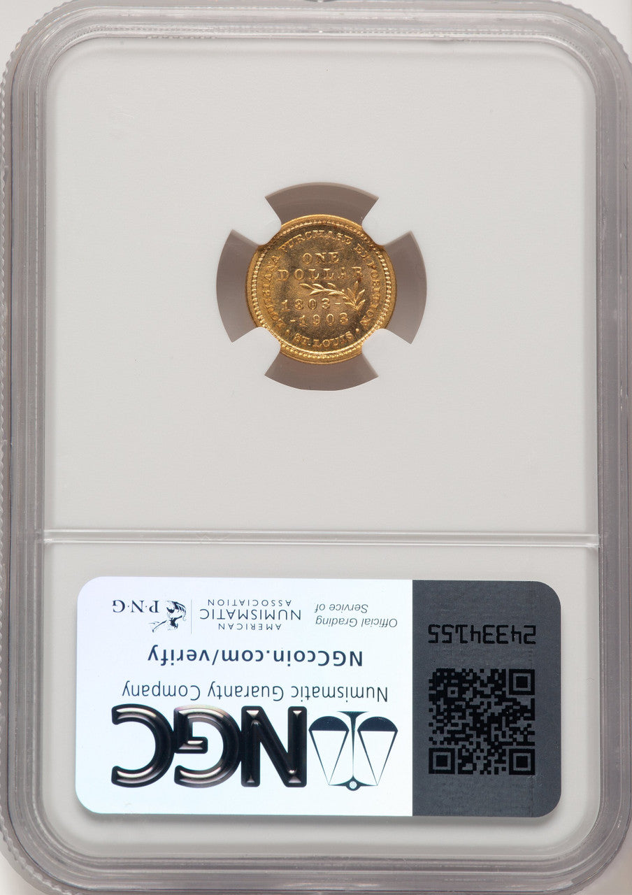 1903 G$1 JEFF Commemorative Gold NGC MS67 (774274001)
