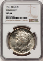 1921 Peace Dollar NGC MS65 (507104004)