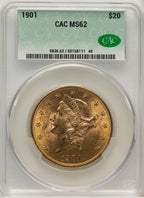 1901 $20 Liberty Double Eagle CACG MS62 (507267023)