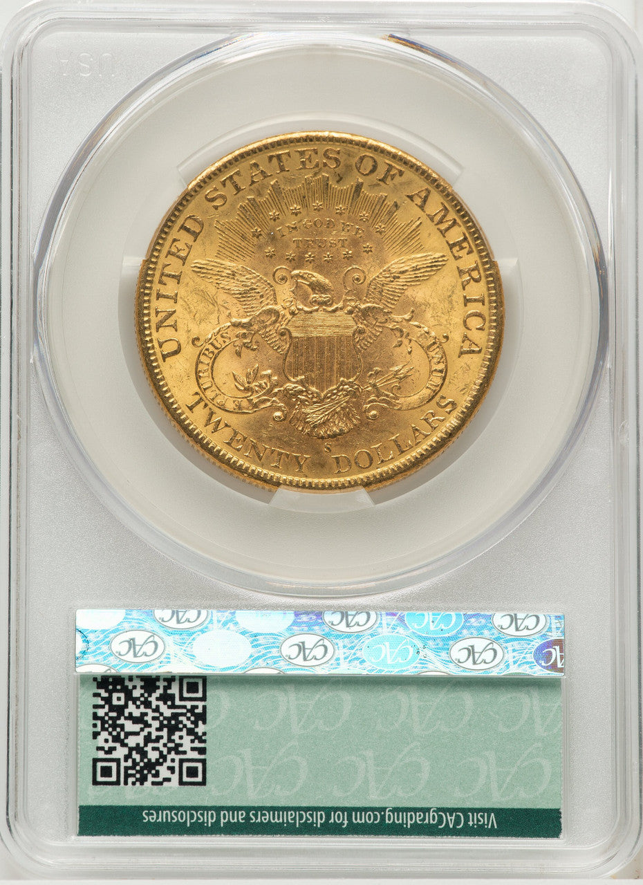 1898-S $20 Liberty Double Eagle CACG MS62 (775313003)