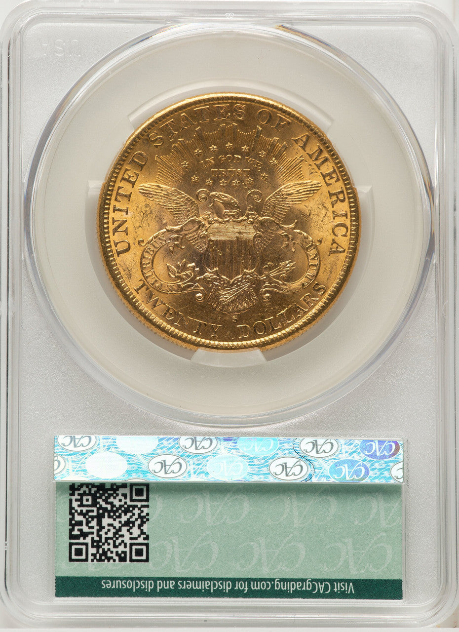 1898-S $20 Liberty Double Eagle CACG MS62 (520689016)