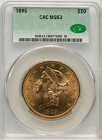 1895 $20 Liberty Double Eagle CACG MS63 (774891005)