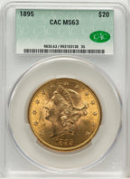 1895 $20 Liberty Double Eagle CACG MS63