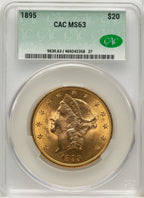 1895 $20 Liberty Double Eagle CACG MS63 (572340020)