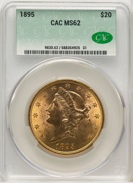 1895 $20 Liberty Double Eagle CACG MS62 (572268265)