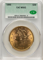 1895 $20 Liberty Double Eagle CACG MS62 (572268265)