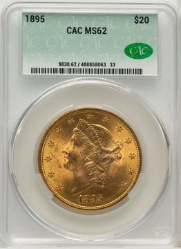 1895 $20 Liberty Double Eagle CACG MS62 (572343019)