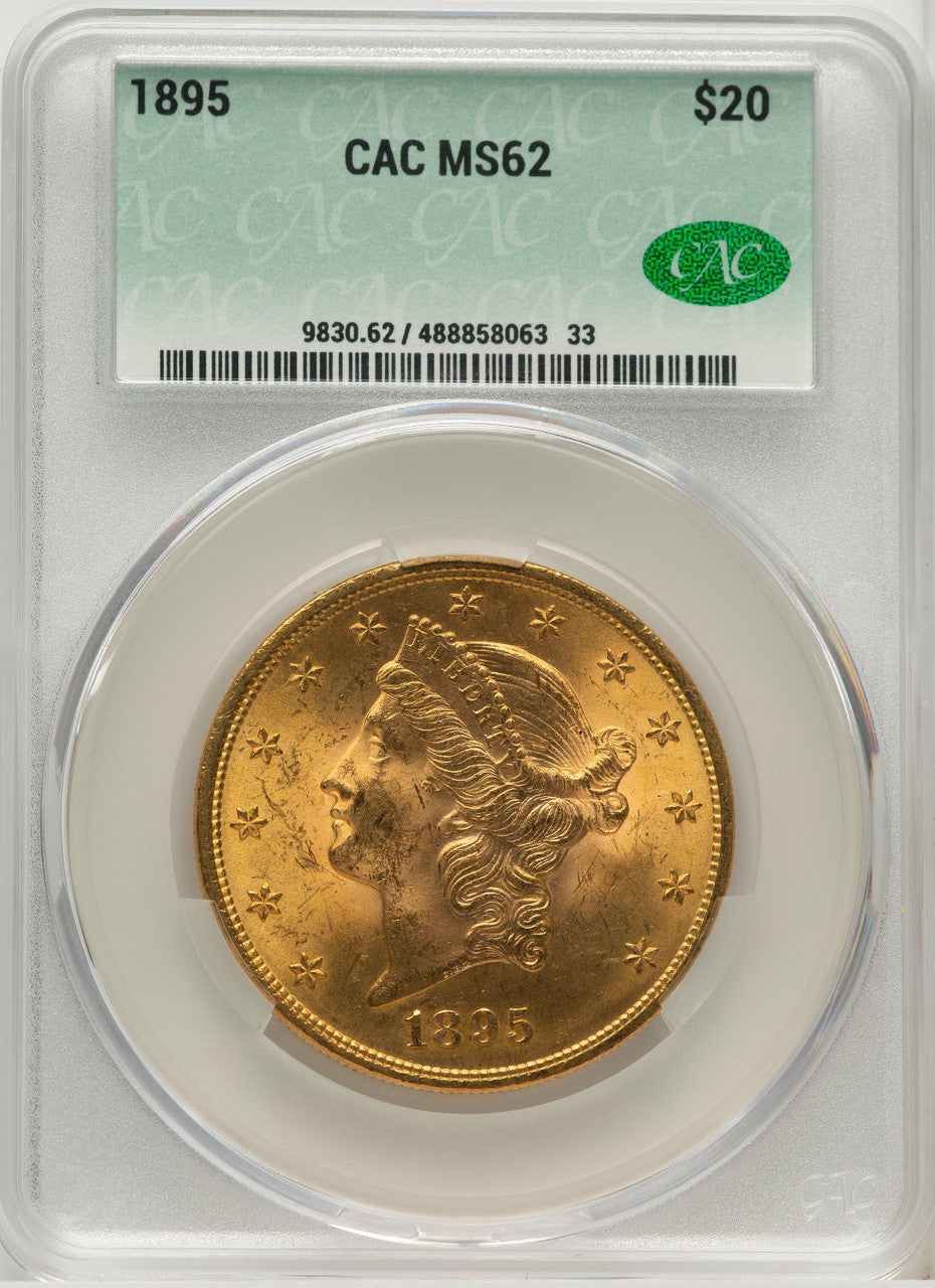 1895 $20 Liberty Double Eagle CACG MS62 (572343019)