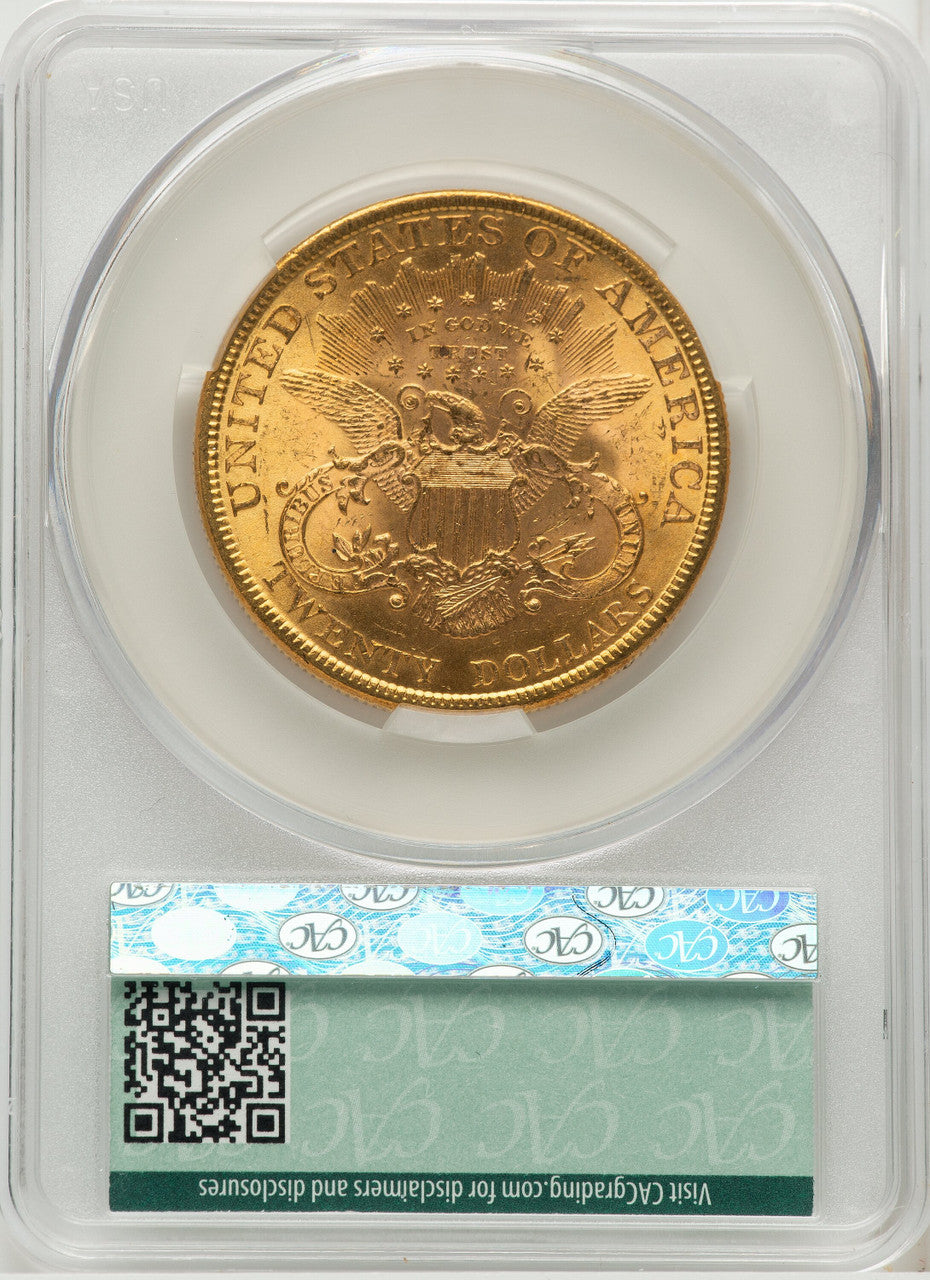 1895 $20 Liberty Double Eagle CACG MS62 (572343019)