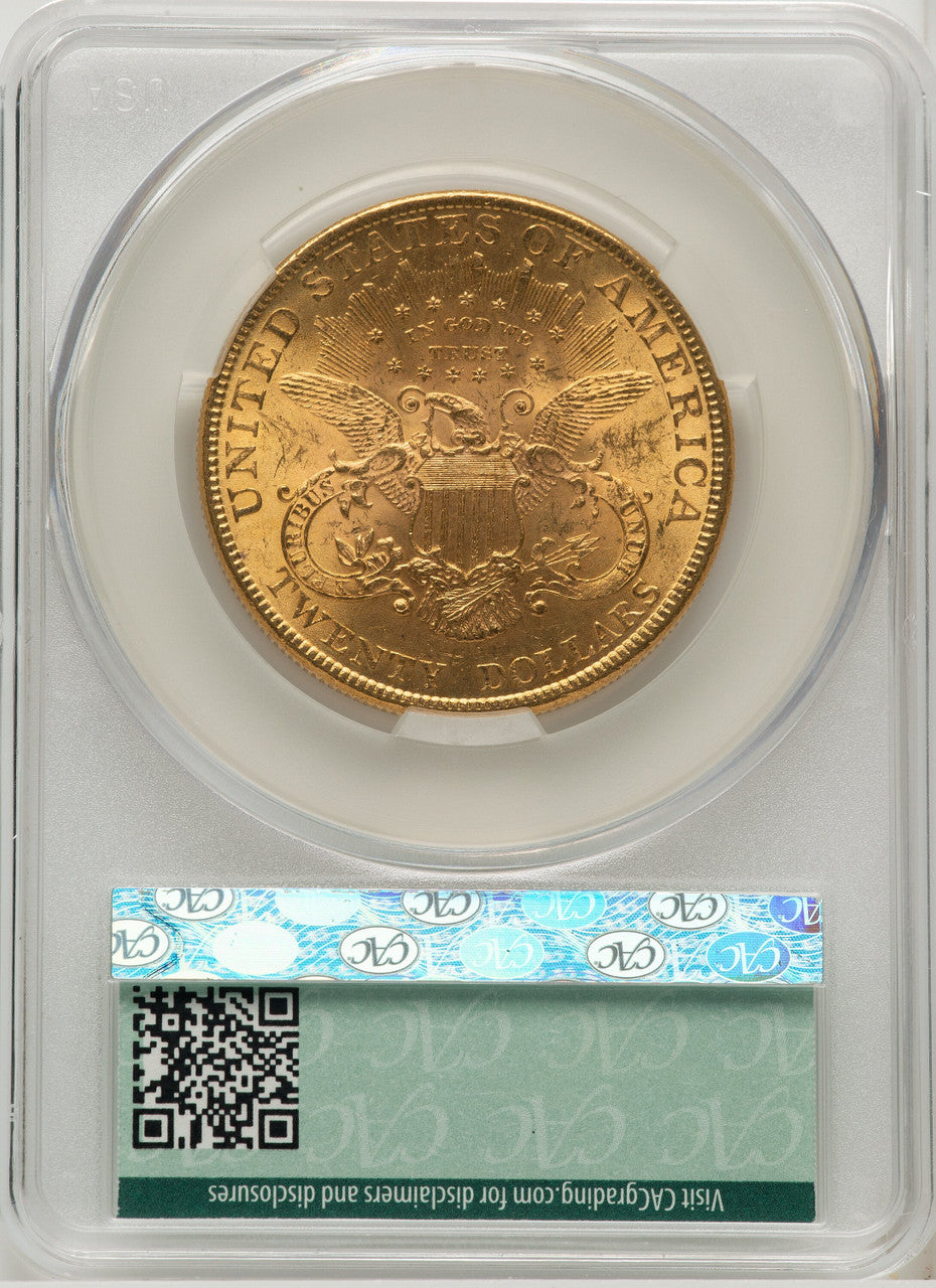 1895 $20 Liberty Double Eagle CACG MS62 (572343017)