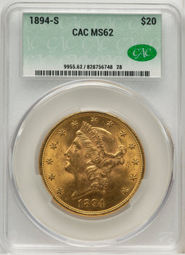 1894-S $20 Liberty Double Eagle CACG MS62 (507267017)
