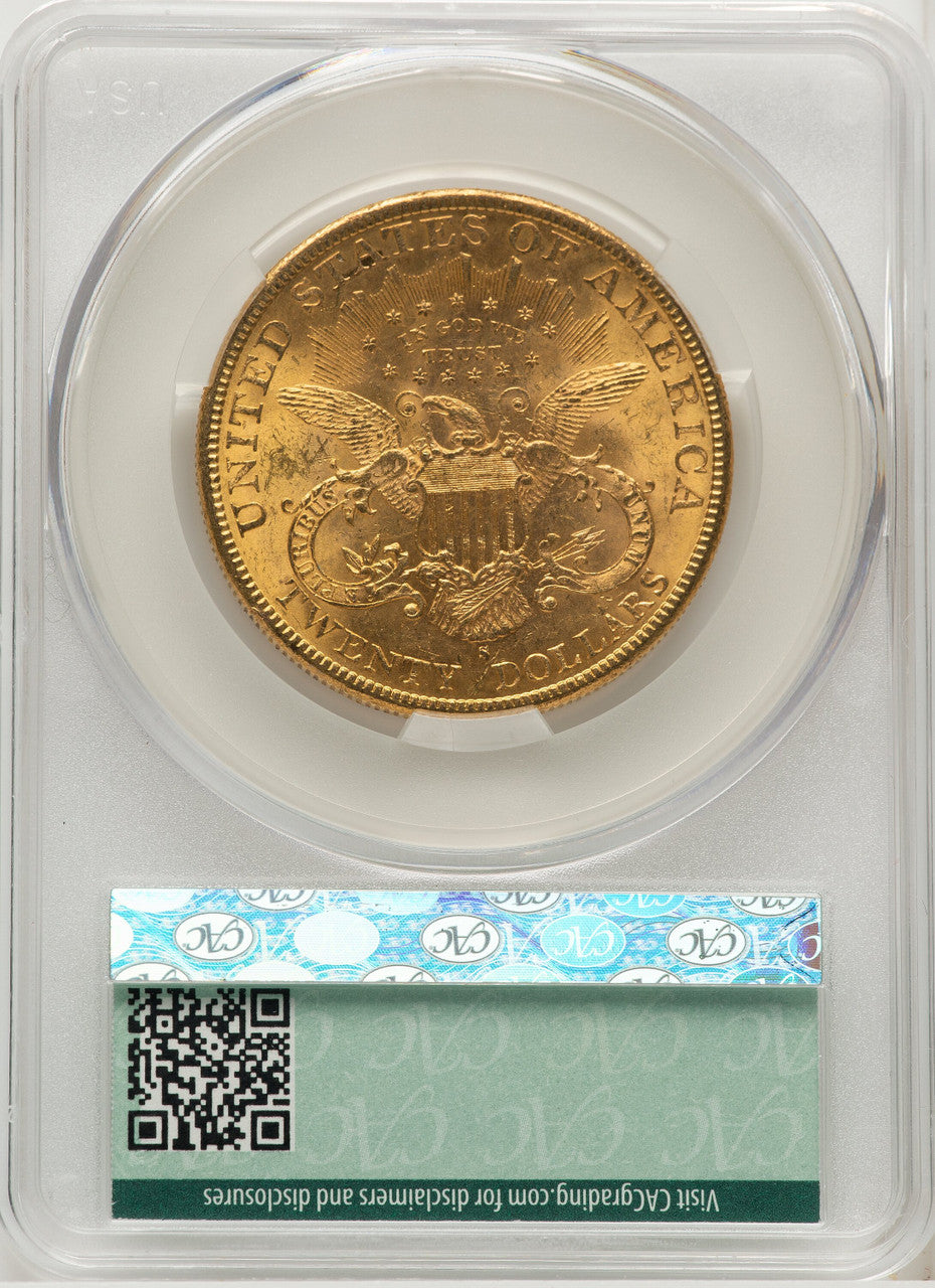 1894-S $20 Mike Castle Liberty Double Eagle CACG MS62