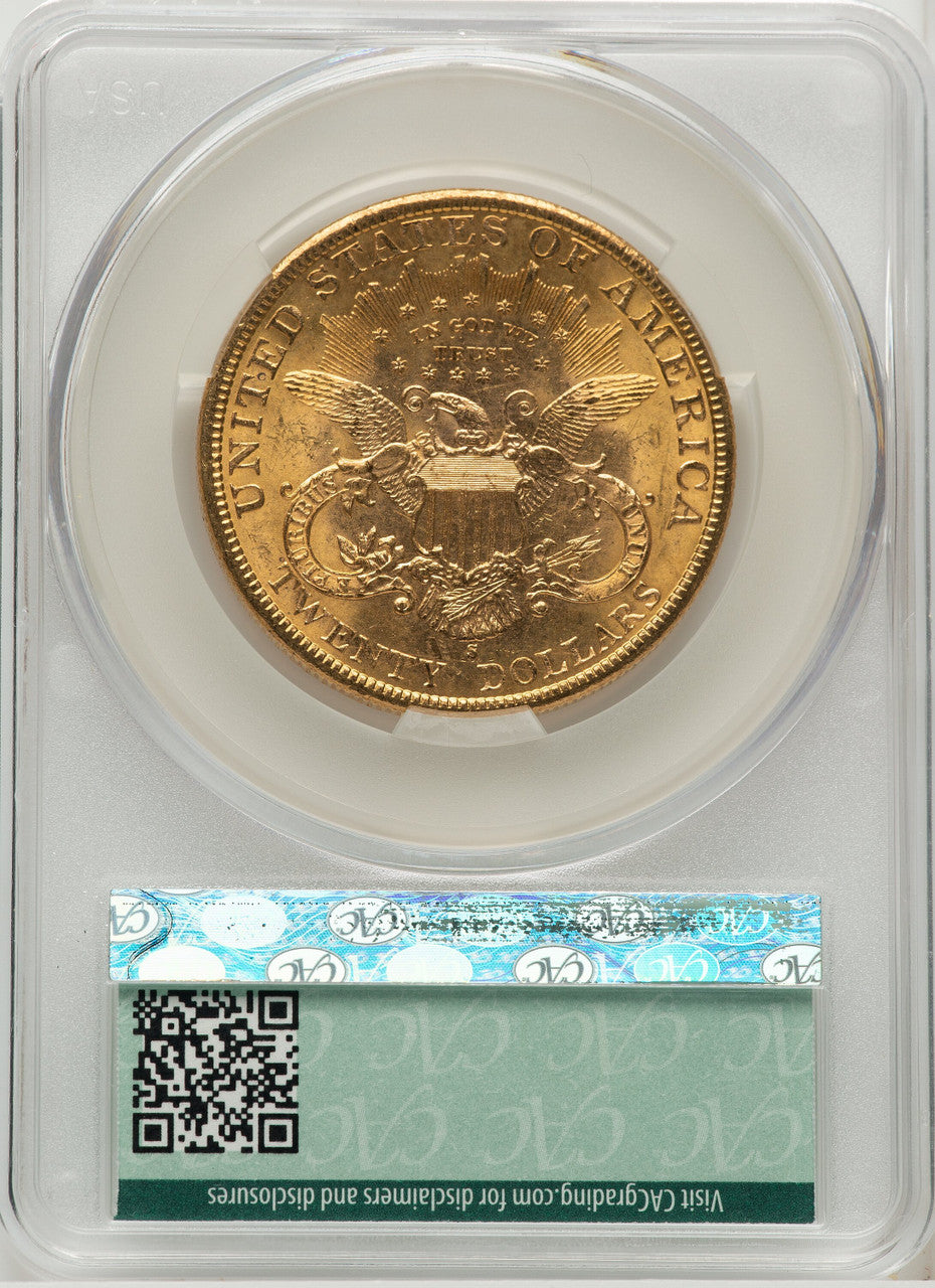 1898-S $20 Liberty Double Eagle CACG MS62 (572299005)