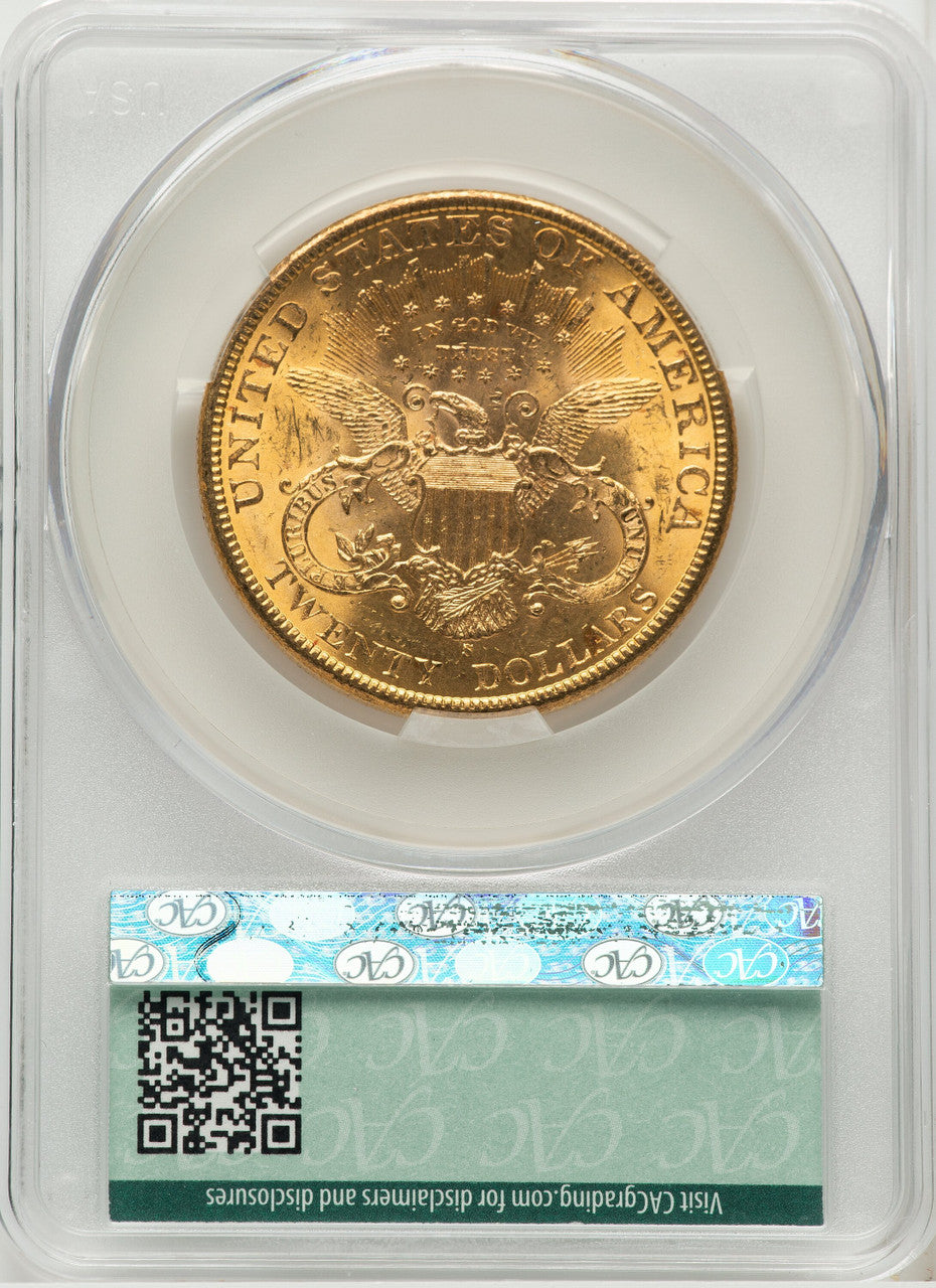 1898-S $20 Liberty Double Eagle CACG MS62 (771743005)