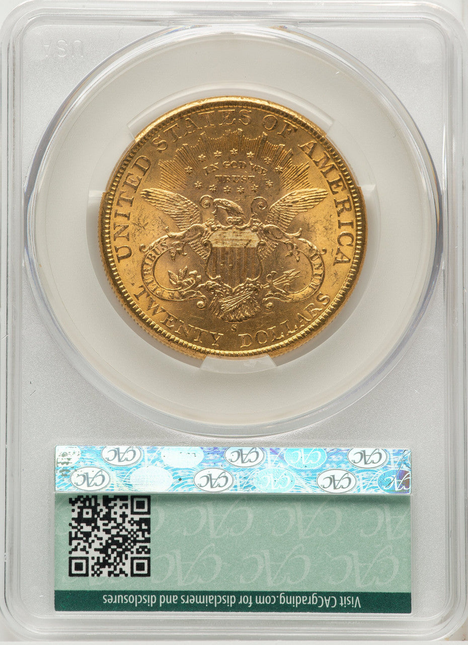 1898-S $20 Liberty Double Eagle CACG MS62 (771611014)