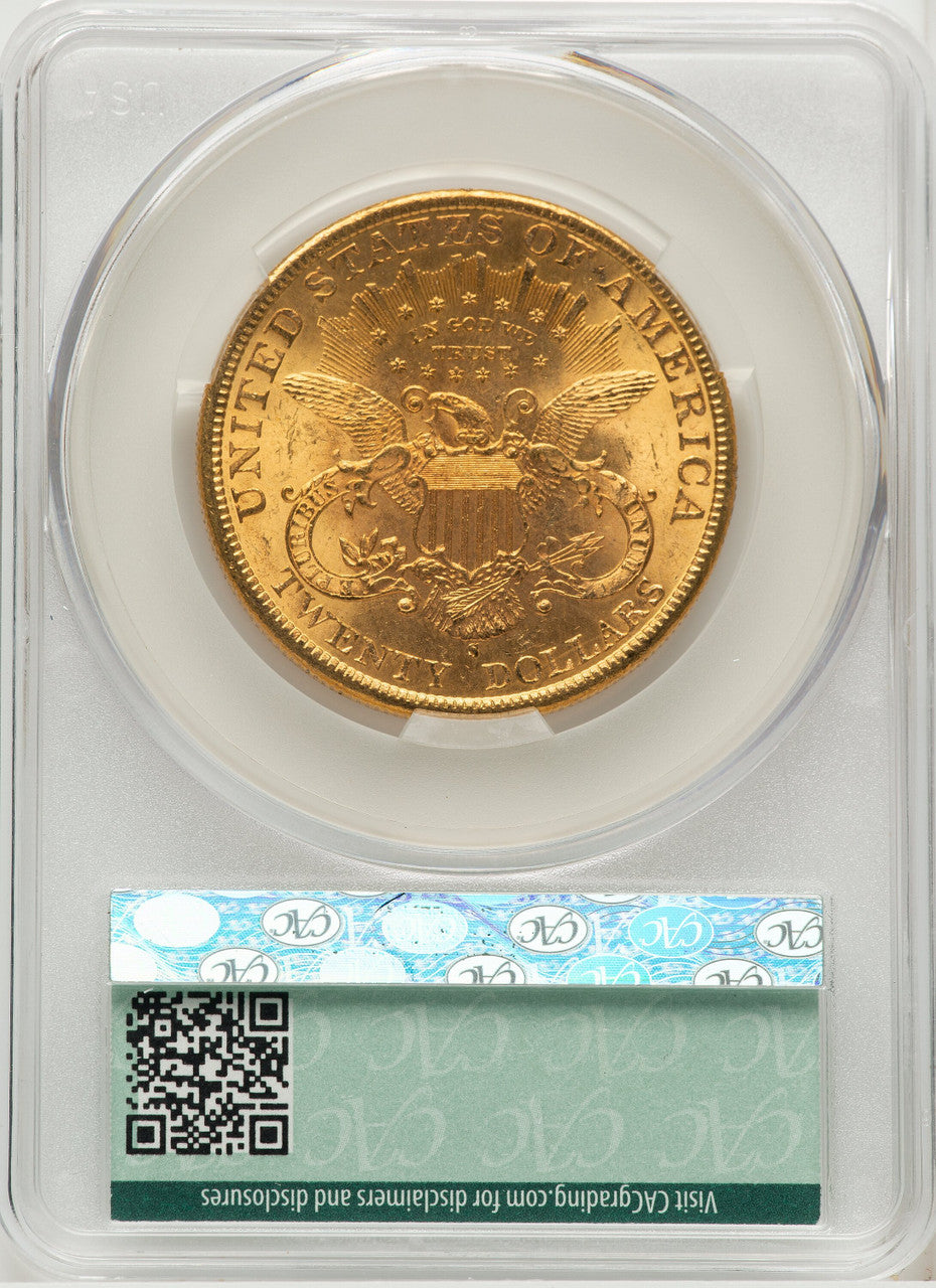 1898-S $20 Liberty Double Eagle CACG MS62 (171433009)