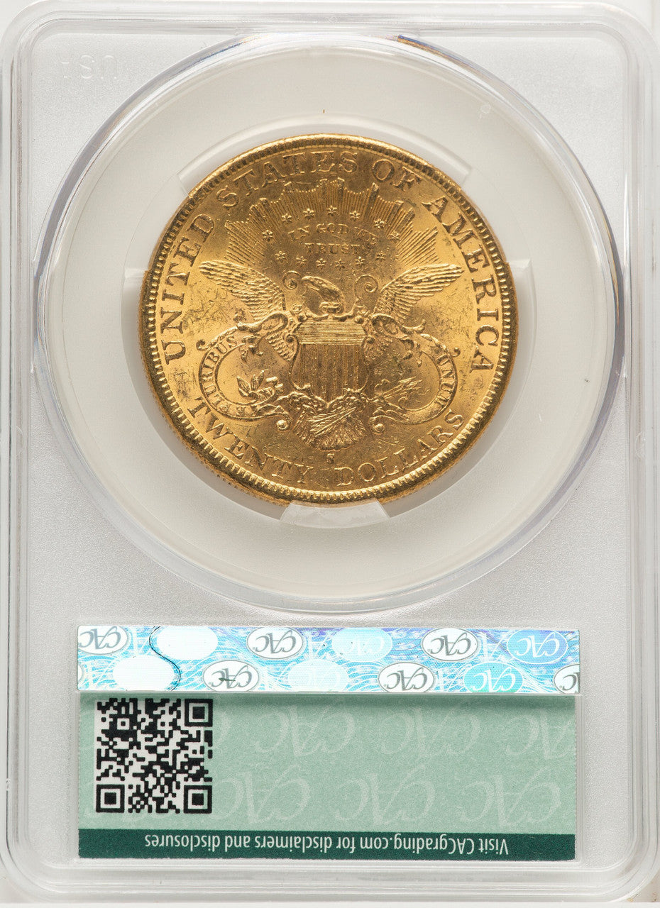 1897-S $20 Liberty Double Eagle CACG MS62 (775434010)