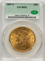 1897-S $20 Liberty Double Eagle CACG MS62 (774647045)