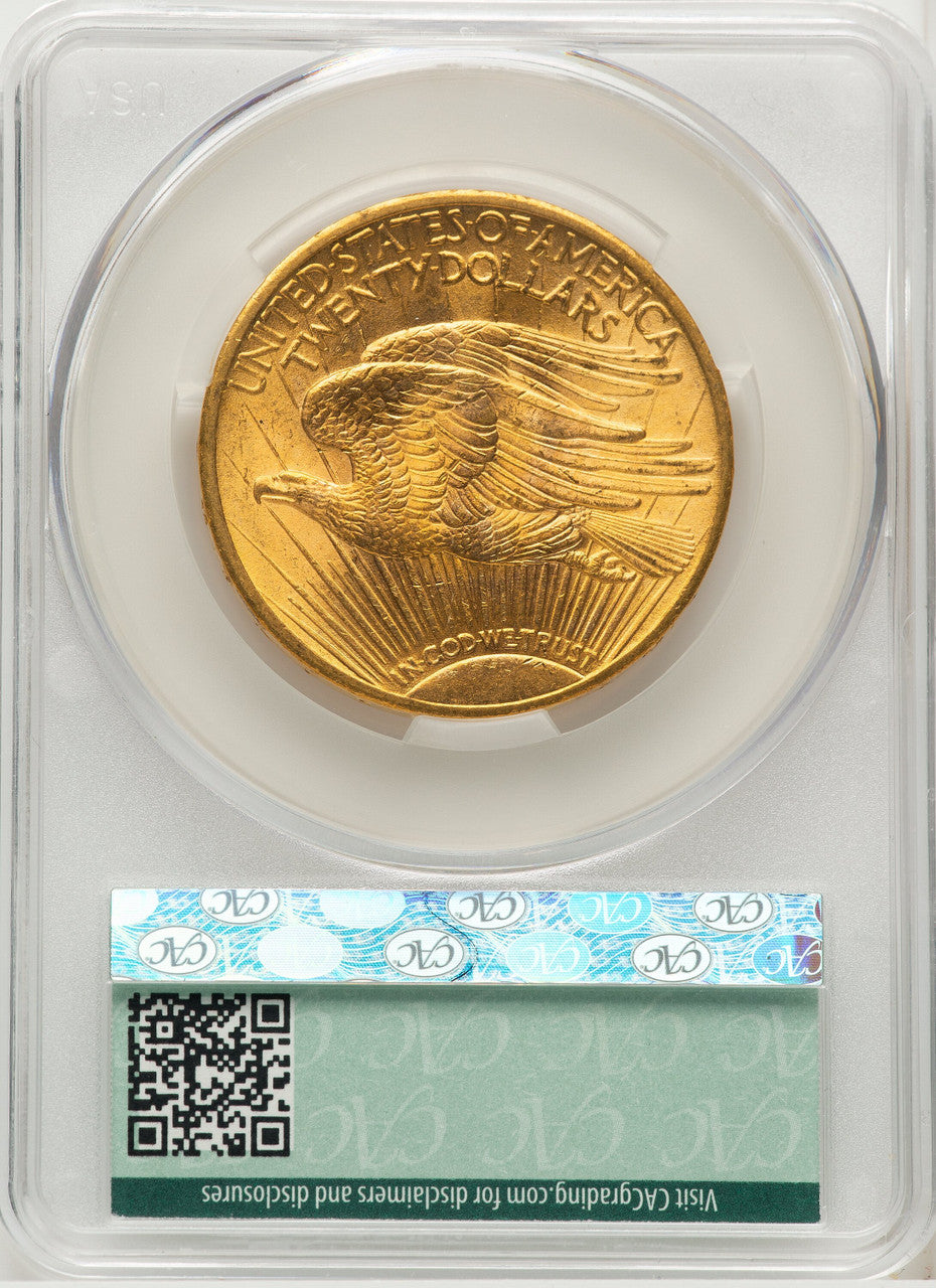 1913 $20 CACG Secure Saint-Gaudens Double Eagle CACG MS64