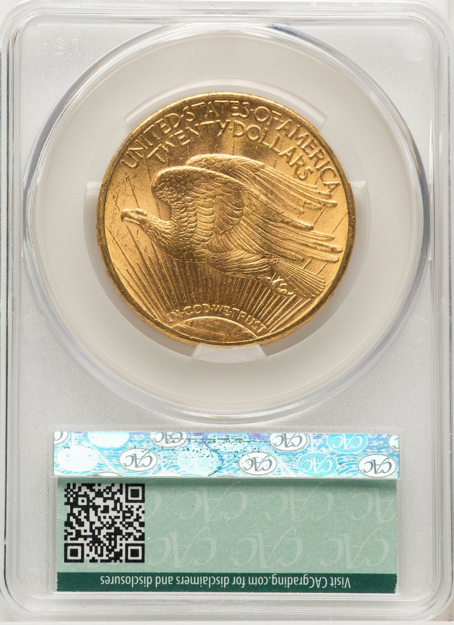 1914-S $20 Saint-Gaudens Double Eagle CACG MS62 (572268194)