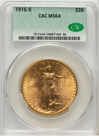 1915-S $20 Saint-Gaudens Double Eagle CACG MS64 (572216180)