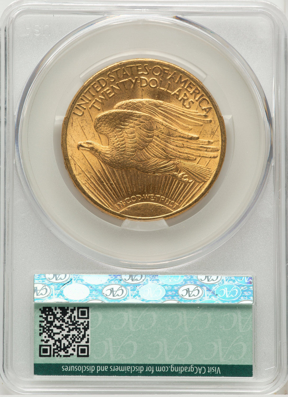 1914-S $20 Saint-Gaudens Double Eagle CACG MS63