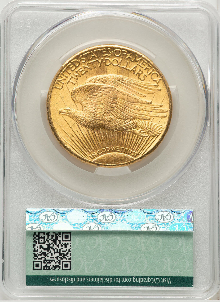 1927 $20 Saint-Gaudens Double Eagle CACG MS63