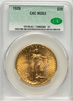 1926 $20 Saint-Gaudens Double Eagle CACG MS63 (572054031)