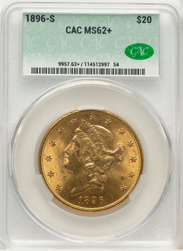 1896-S $20 Liberty Double Eagle CACG MS62 (177269259)