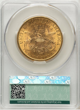 1896-S $20 Liberty Double Eagle CACG MS62 (177269259)