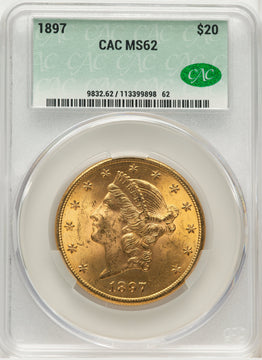 1897 $20 Liberty Double Eagle CACG MS62 (177155013)