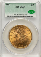 1897 $20 Liberty Double Eagle CACG MS62 (177195029)