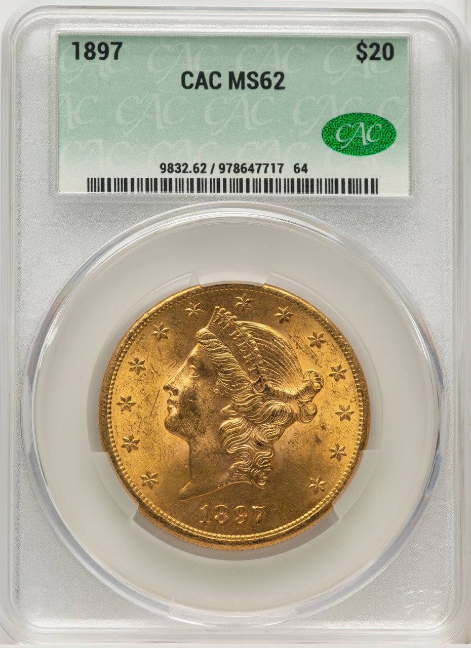 1897 $20 Liberty Double Eagle CACG MS62 (572268276)