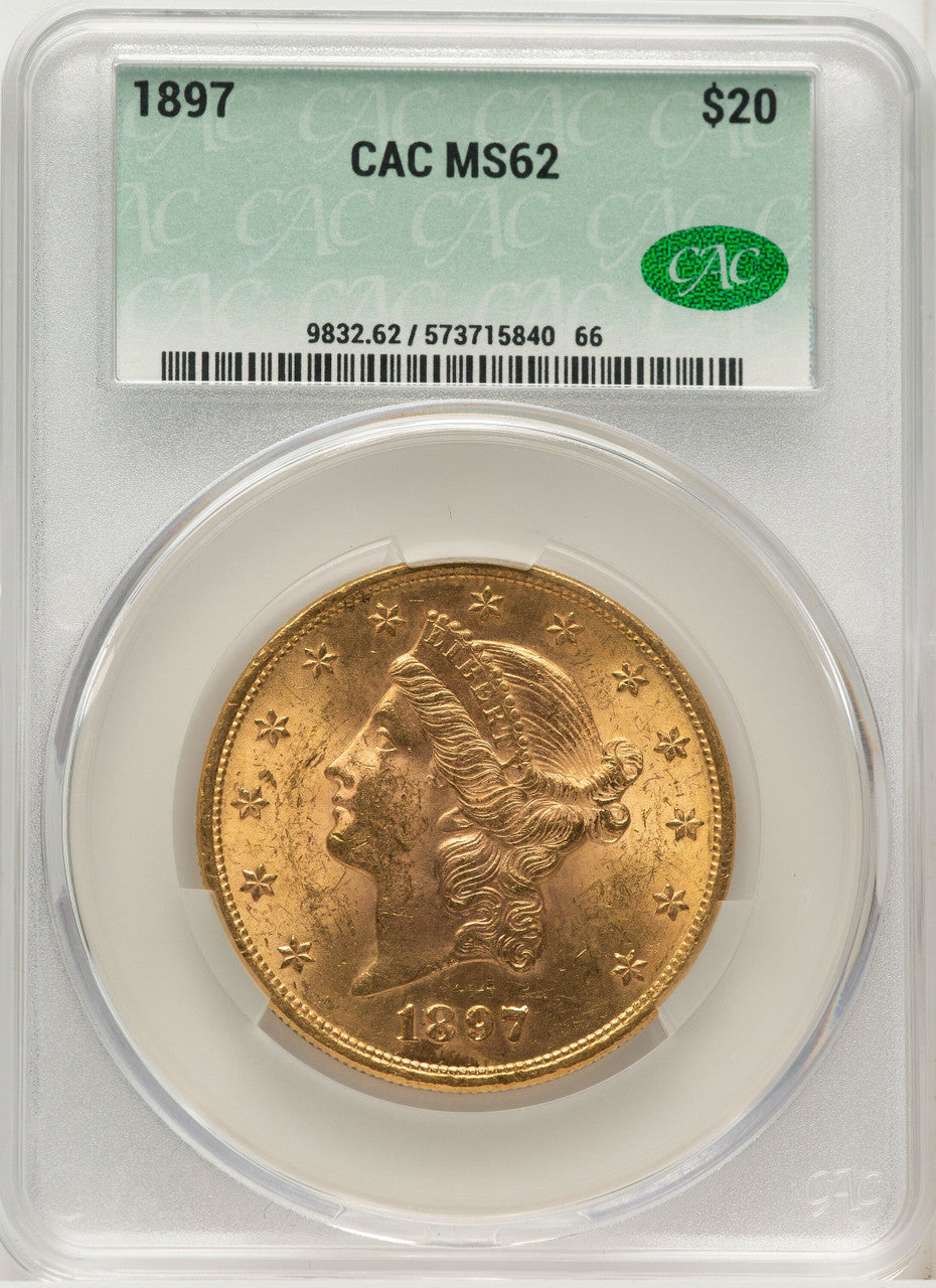 1897 $20 Liberty Double Eagle CACG MS62 (775182015)