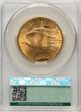 1920 $20 Saint-Gaudens Double Eagle CACG MS63