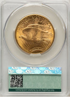 1920 $20 Saint-Gaudens Double Eagle CACG MS63