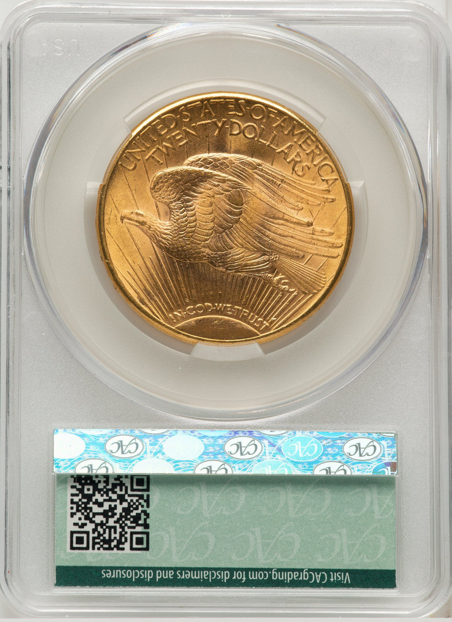 1923-D $20 Saint-Gaudens Double Eagle CACG MS64