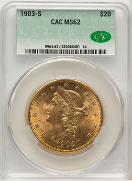 1903-S $20 Liberty Double Eagle CACG MS62 (5434074)