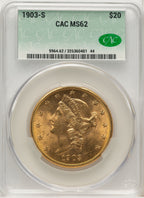 1903-S $20 Liberty Double Eagle CACG MS62 (5434074)