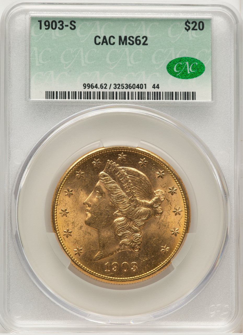 1903-S $20 Liberty Double Eagle CACG MS62 (5434074)