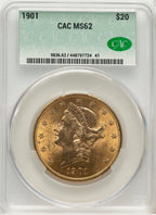 1901 $20 Liberty Double Eagle CACG MS62 (507266031)