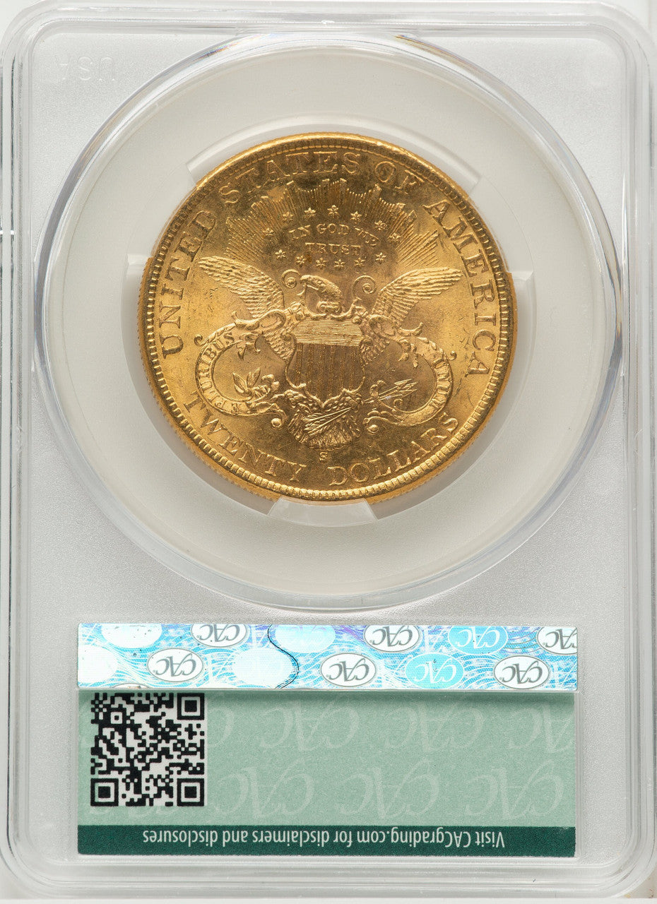 1899-S $20 Liberty Double Eagle CACG MS63 (572381065)