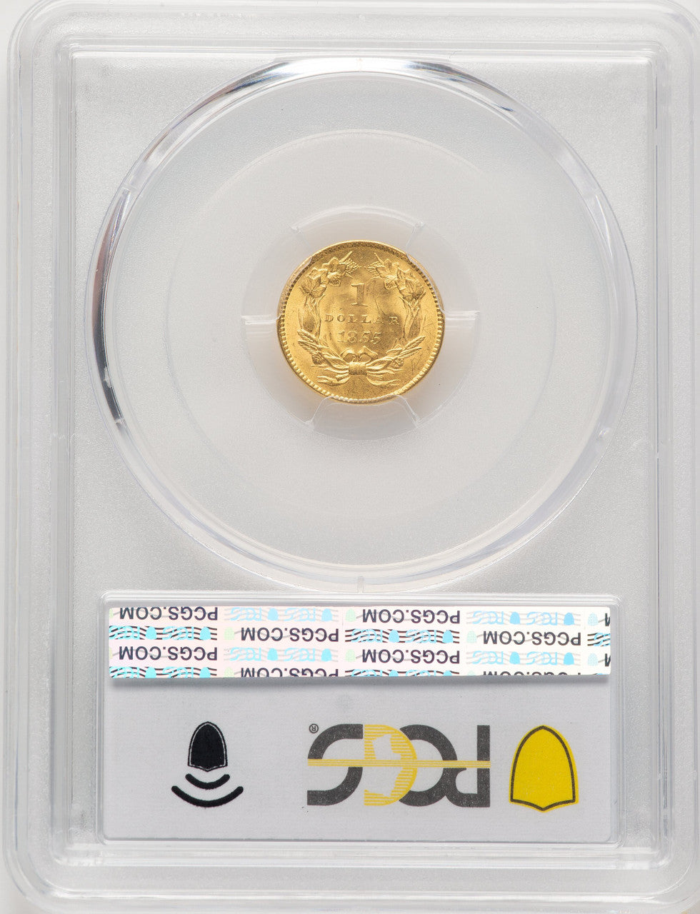 1855 G$1 Type Two Gold Dollar PCGS MS64 (776139003)