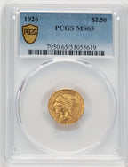 1926 $2.50 Indian Quarter Eagle PCGS MS65 (776139010)