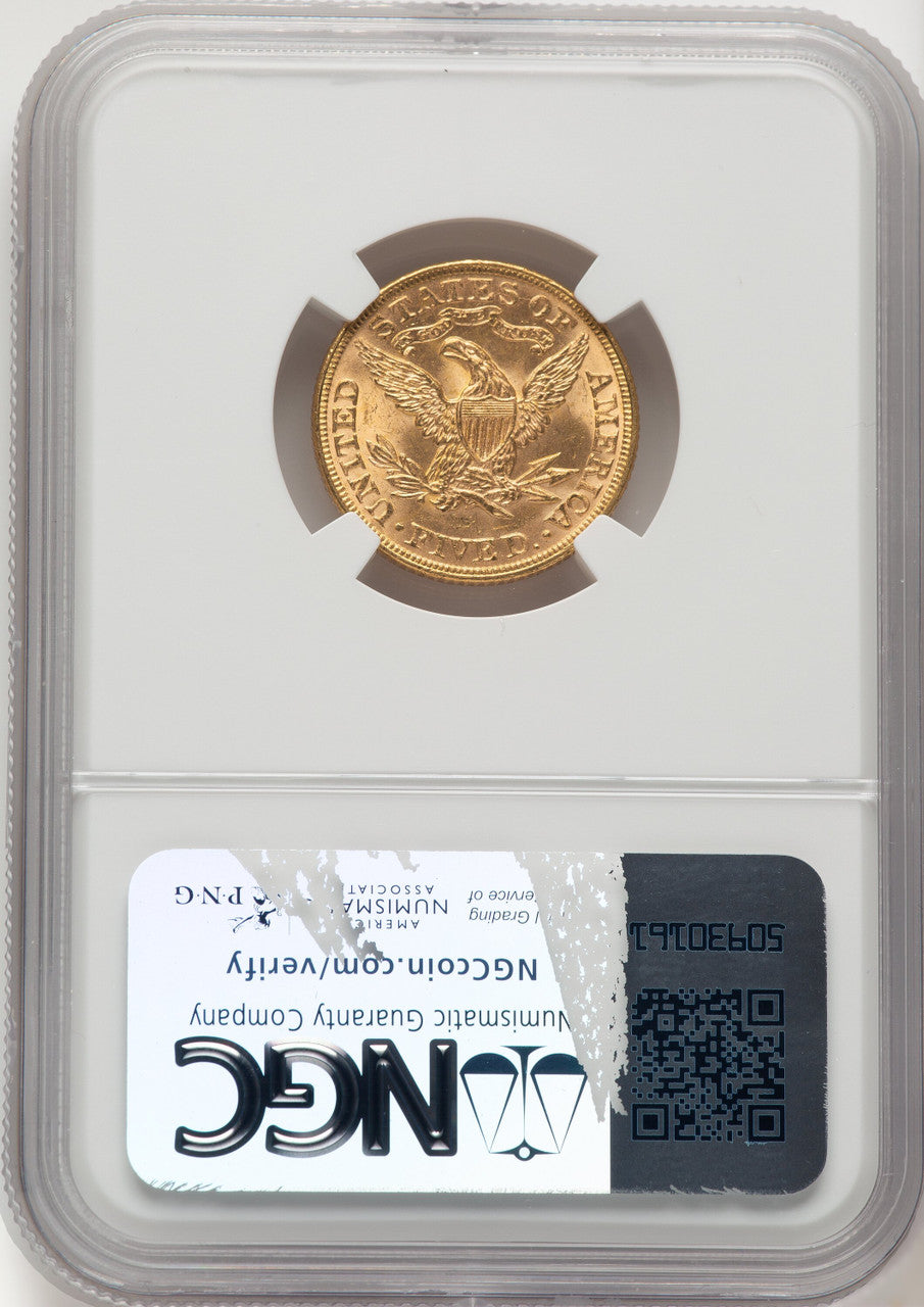 1893 $5 Liberty Half Eagle NGC MS65 (776139015)