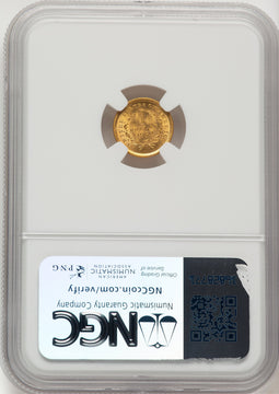 1852 G$1 Gold Dollar NGC MS65 (776139001)