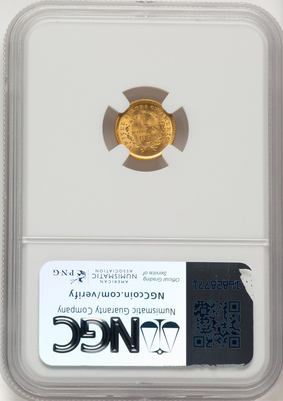 1852 G$1 Gold Dollar NGC MS65 (776139001)