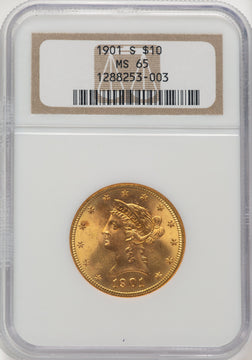 1901-S $10 Liberty Eagle NGC MS65